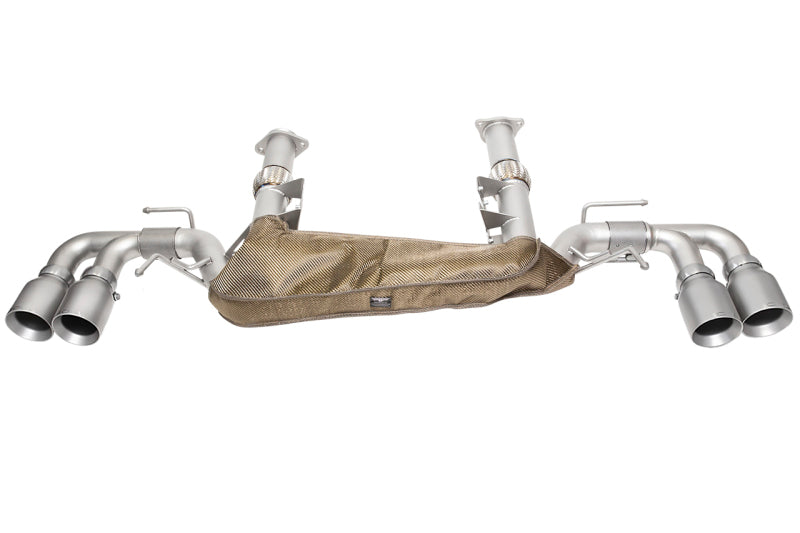 SOUL 20+ Chevrolet C8 Corvette Performance Rear Exhaust - 4in Straight Cut Tips - Signature Satin