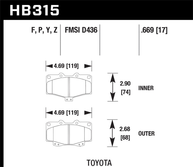 Hawk Super Duty Street Brake Pads