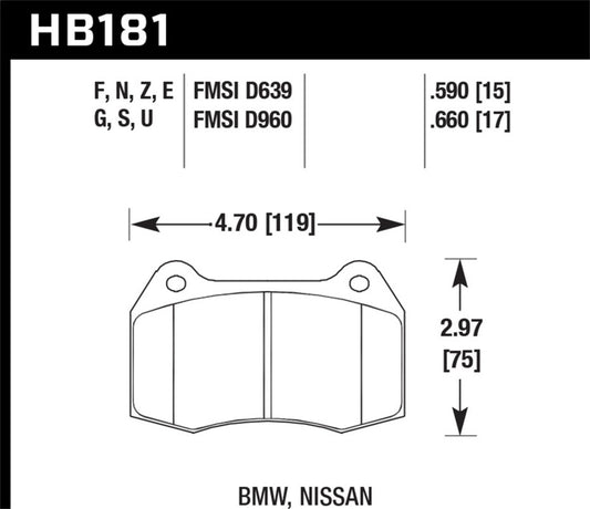 Hawk HP+ Street Brake Pads