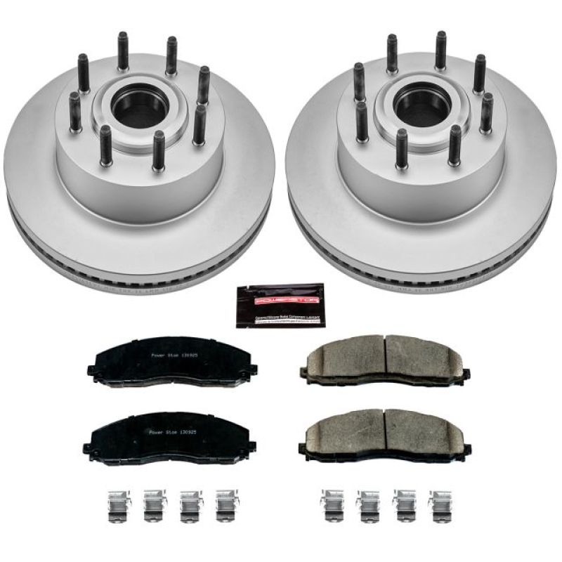 Power Stop 12-19 Ford F-250 Super Duty Front Z17 Evolution Geomet Coated Brake Kit