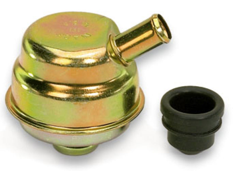 Moroso Oil Separator/Breather - 5/8in Hose - Gold Iridite