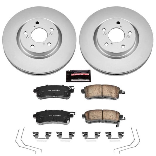 Power Stop 11-14 Honda Odyssey Front Z17 Evolution Geomet Coated Brake Kit