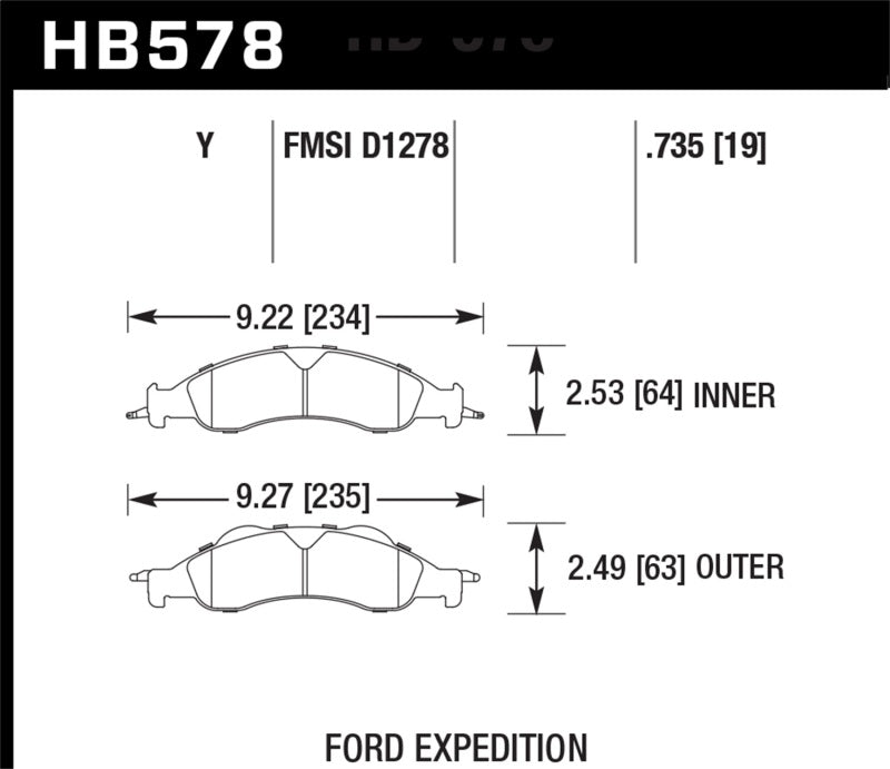 Hawk LTS Street Brake Pads