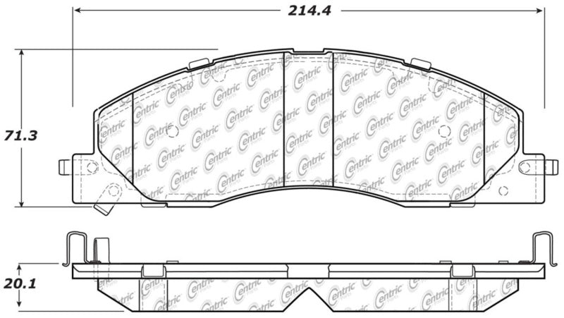 StopTech 09-18 Dodge Ram Truck & SUV Semi-Metallic Front Brake Pads