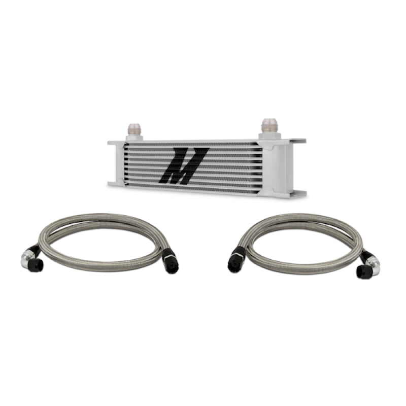 Mishimoto Universal 10 Row Oil Cooler Kit (Metal Braided Lines)