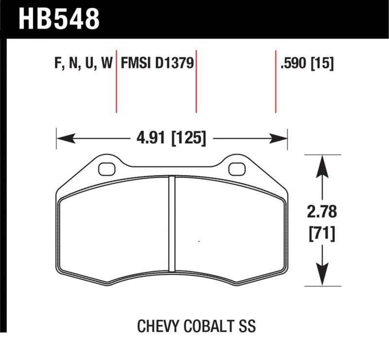 Hawk DTC-80 16+ Mazda Miata MX-5 Front Race Brake Pads