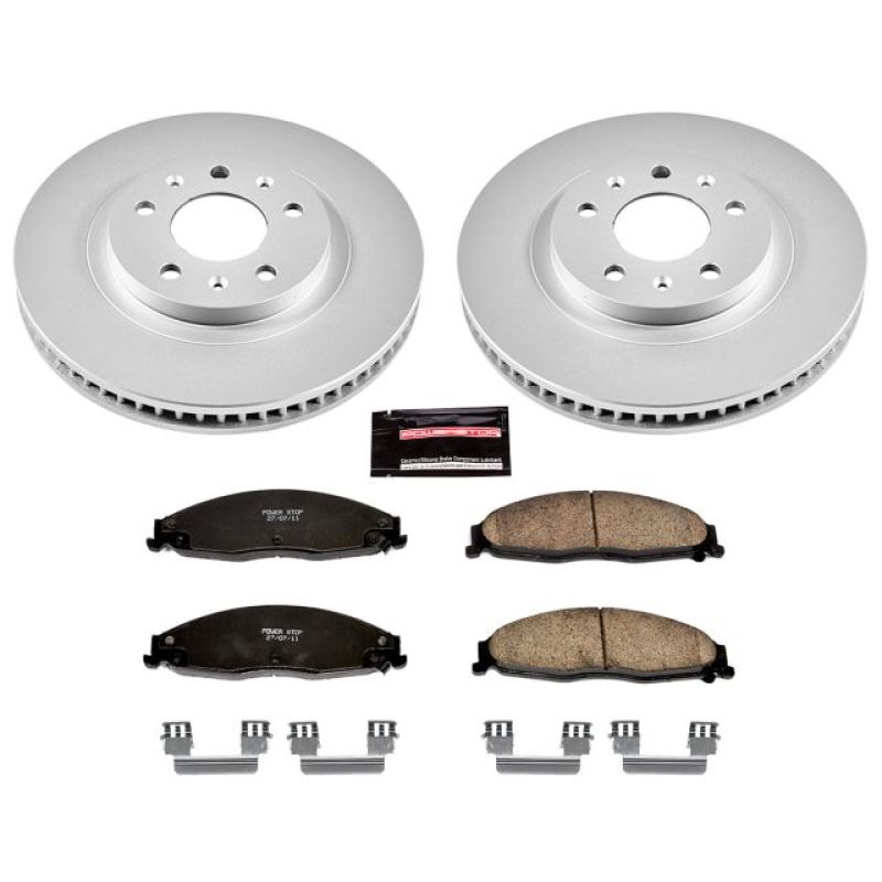 Power Stop 03-07 Cadillac CTS Front Z17 Evolution Geomet Coated Brake Kit