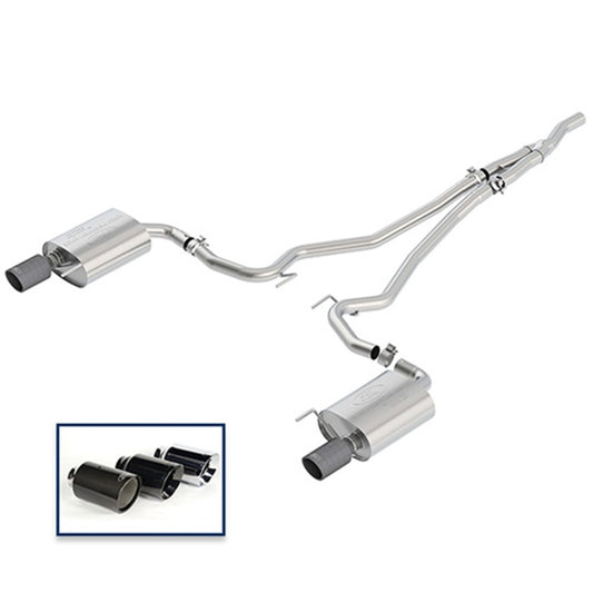 Ford Racing 2018 Mustang 2.3L Ecoboost Cat-Back Touring Exhaust System w/Carbon Fiber Tips