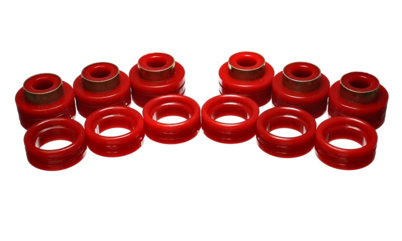 Energy Suspension 94-01 Dodge Ram 1500 / 94-02 Ram 2500/3500 Red Body (Cab) Mount Set