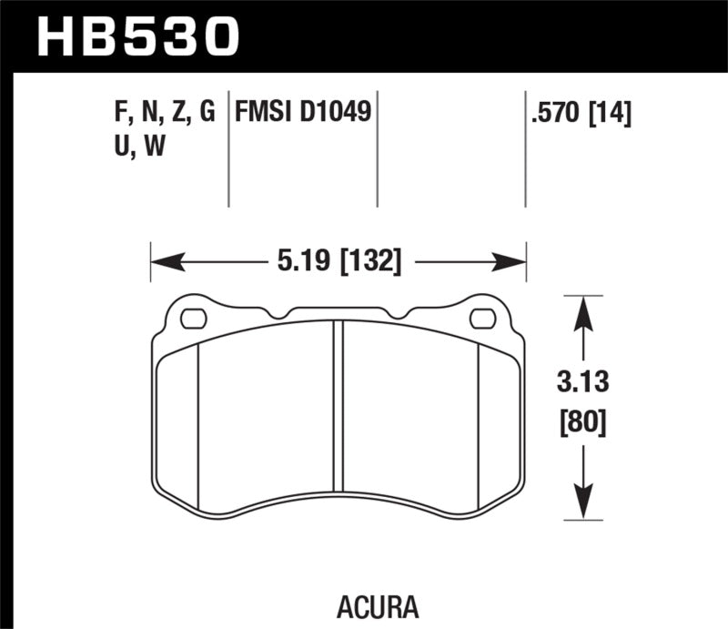 Hawk HP+ Street Brake Pads