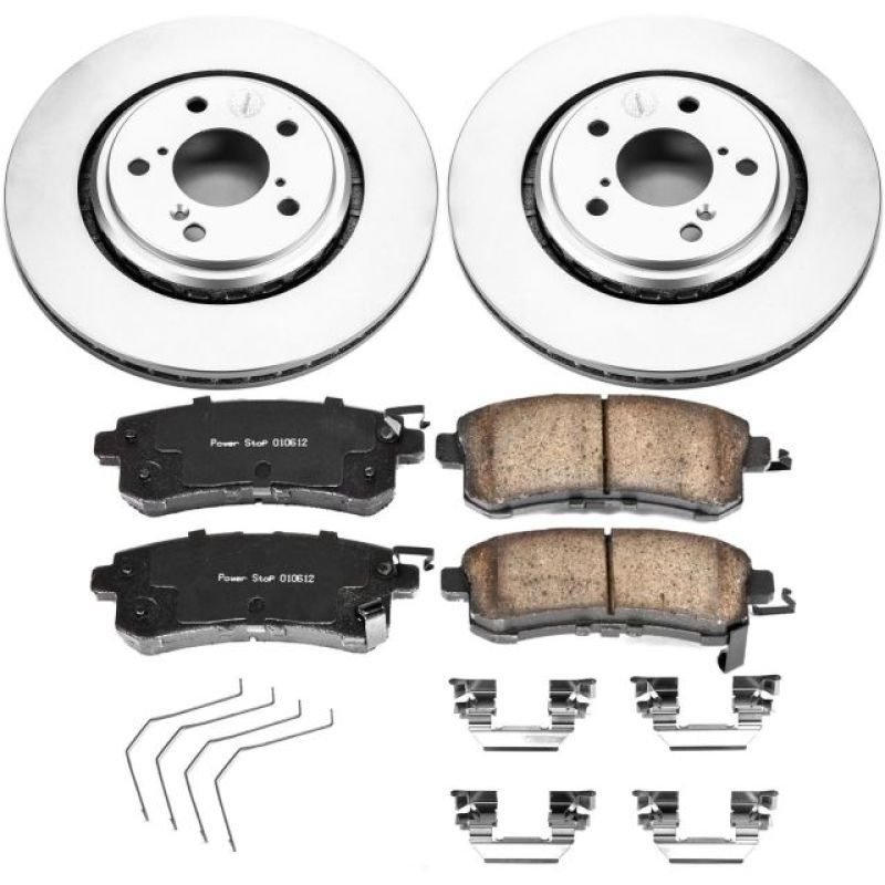 Power Stop 15-17 Honda Odyssey Front Z17 Evolution Geomet Coated Brake Kit