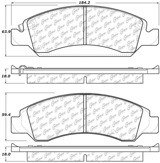 StopTech 08-20 Cadillac Escalade Front Truck & SUV Brake Pad