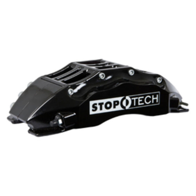 StopTech 08-09 Evo X Front BBK w/ Black ST-60 Calipers Slotted 355x32mm Rotors Pads and SS Lines