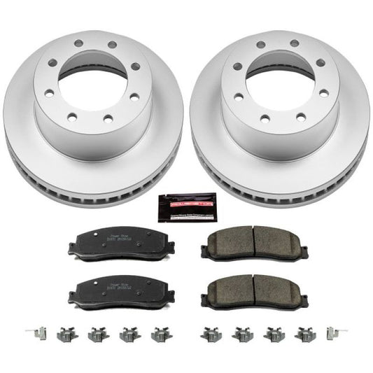 Power Stop 2012 Ford F-250 Super Duty Front Z17 Evolution Geomet Coated Brake Kit