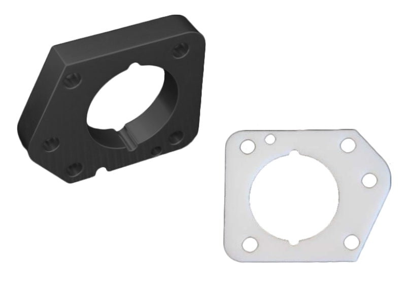 Torque Solution Throttle Body Spacer (Black) - 06-11 Honda Civic LX/EX/DX R18