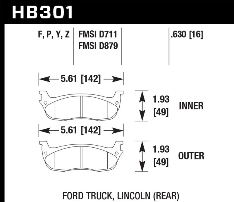 Hawk Super Duty Street Brake Pads