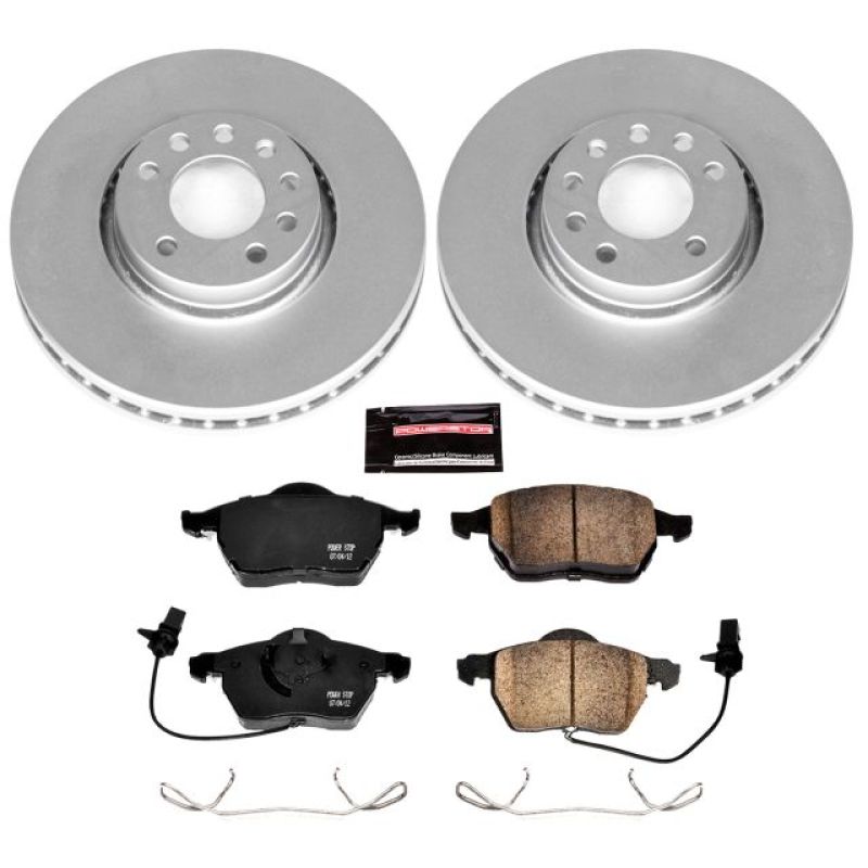 Power Stop 07-10 Saab 9-5 Front Z23 Evolution Sport Coated Brake Kit