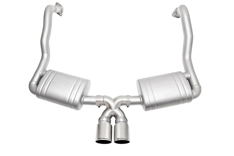 SOUL 13-16 Porsche 981 Cayman / Boxster Performance Exhaust - Straight Cut Signature Satin Tips