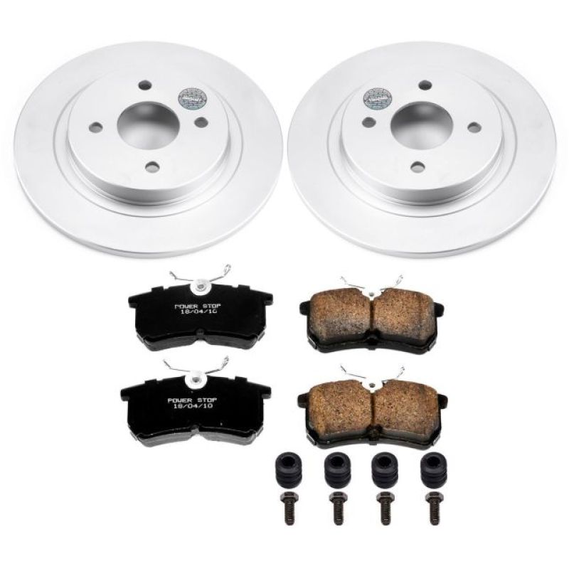 Power Stop 02-04 Ford Focus Rear Z17 Evolution Geomet Coated Brake Kit