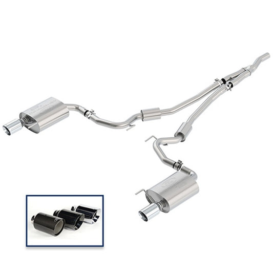 Ford Racing 2018 Mustang 2.3L Ecoboost Cat-Back Sport Exhaust System w/Chrome Tips