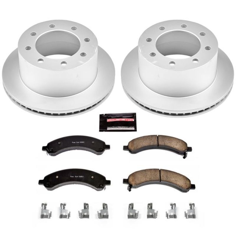 Power Stop 03-08 Chevrolet Express 3500 Rear Z17 Evolution Geomet Coated Brake Kit