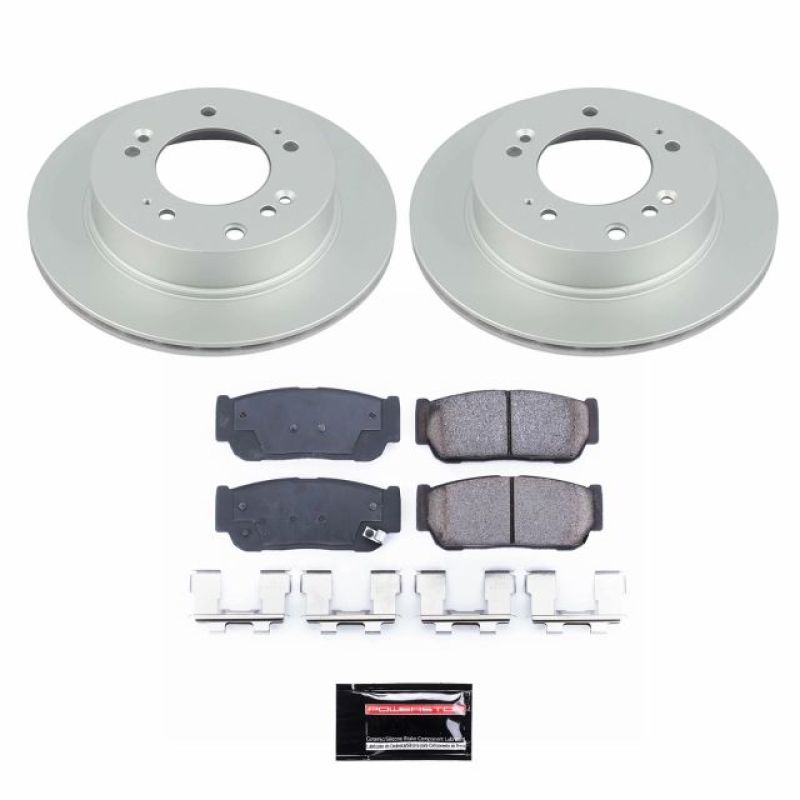 Power Stop 07-09 Kia Sorento Rear Z17 Evolution Geomet Coated Brake Kit