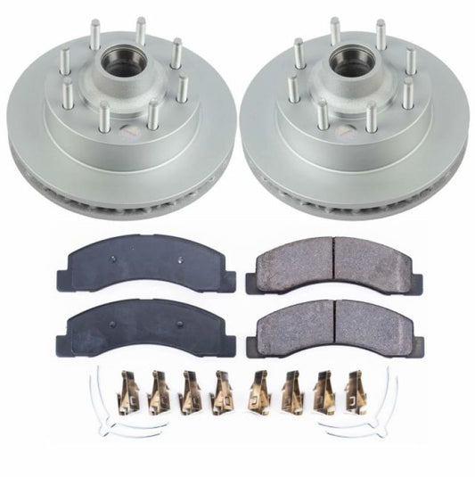 Power Stop 03-05 Ford Excursion Front Z17 Evolution Geomet Coated Brake Kit