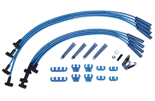 Moroso Chevrolet Big Block Ignition Wire Dress-Up Kit - HEI - Blue Max - Spiral Core