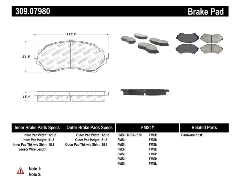 StopTech Performance Brake Pads