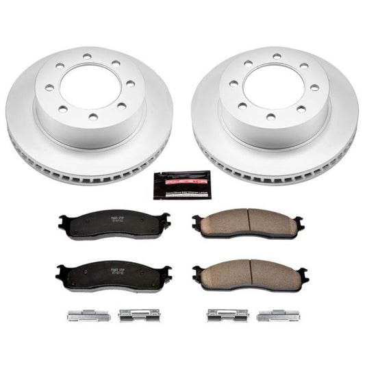 Power Stop 06-08 Dodge Ram 1500 Front Z17 Evolution Geomet Coated Brake Kit