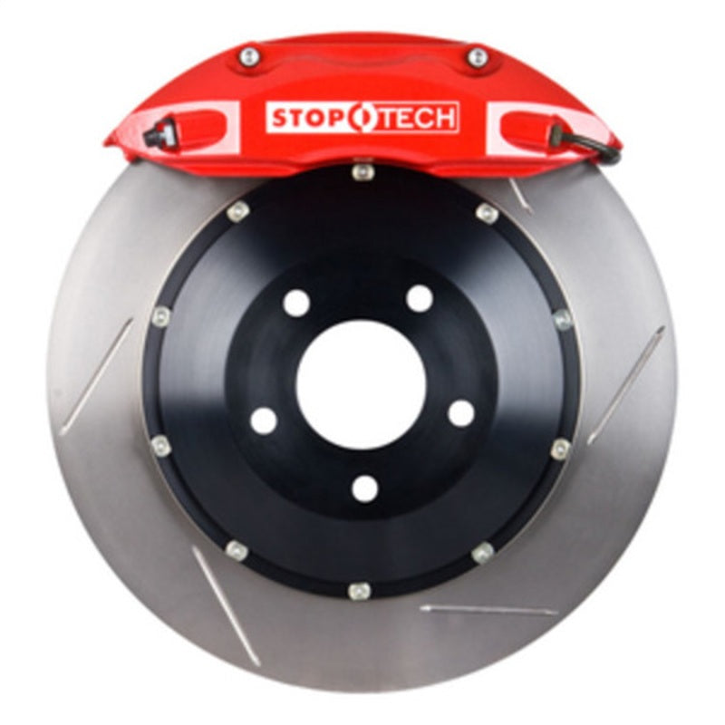 StopTech BBK 01-07 BMW M3 (E46) Front 4 Piston 355x32 Red Calipers Slotted Two Piece Rotors