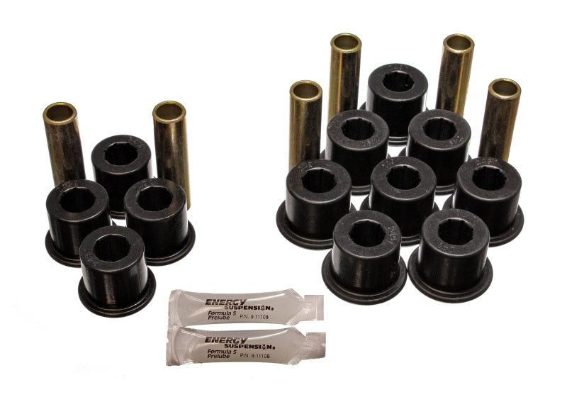 Energy Suspension 97-04 Dodge Dakota 2WD / 87-04 4WD Black Rear Leaf Spring Bushing Set