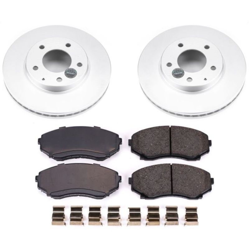 Power Stop 00-06 Mazda MPV Front Z17 Evolution Geomet Coated Brake Kit