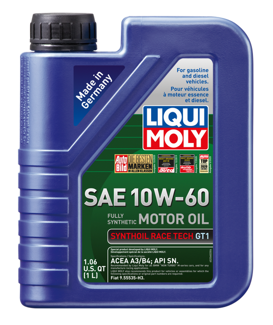 LIQUI MOLY 1L Synthoil Race Tech GT1 Motor Oil 10W60