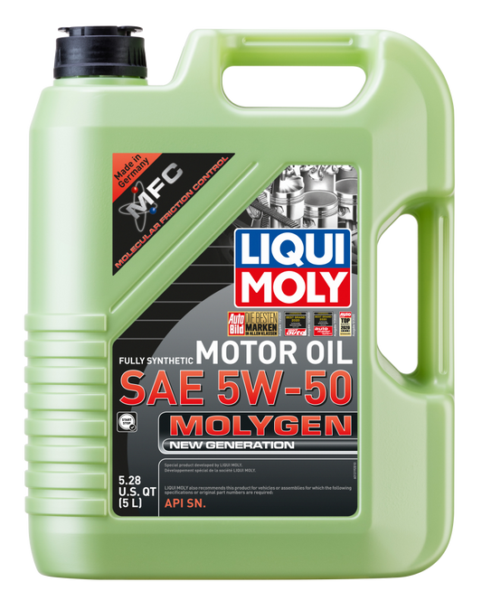 LIQUI MOLY 5L Molygen New Generation Motor Oil 5W50