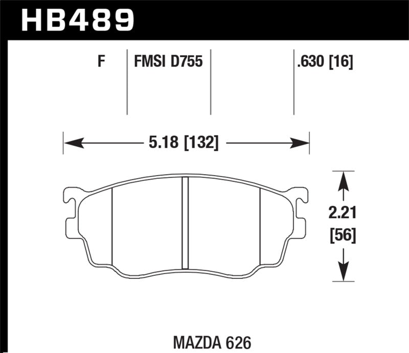 Hawk 03 MazdaSpeed3 Protege HPS Street Front Brake Pads