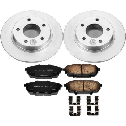 Power Stop 01-03 Mazda Protege Rear Z17 Evolution Geomet Coated Brake Kit