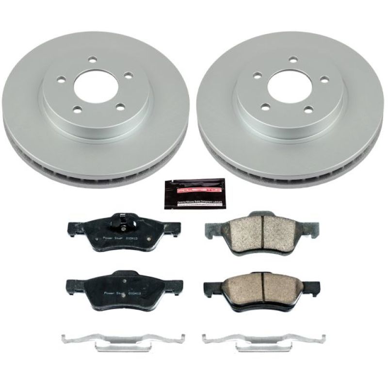 Power Stop 10-12 Ford Escape Front Z17 Evolution Geomet Coated Brake Kit