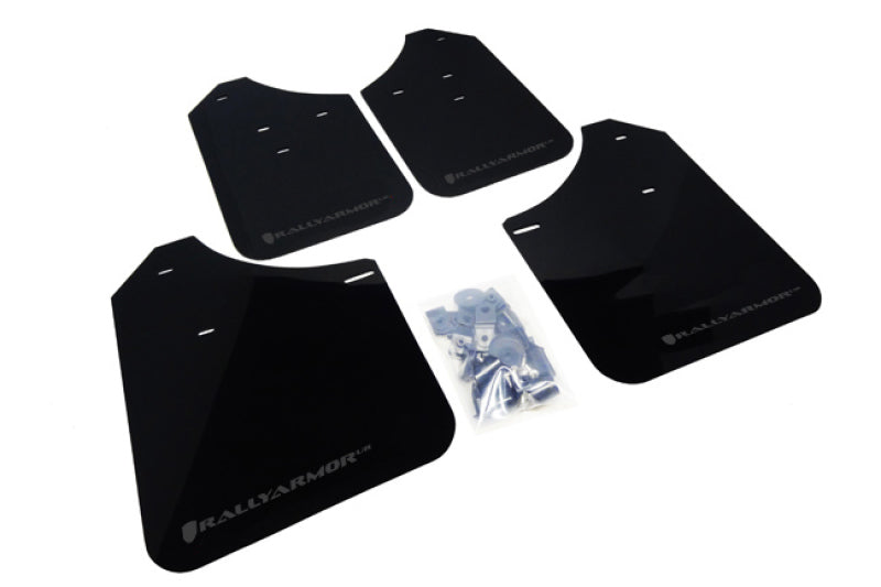 Rally Armor 02-07 Subaru WRX/STI/RS/2.5i (Wagons Req. Mod.) Black UR Mud Flap w/ Grey Logo