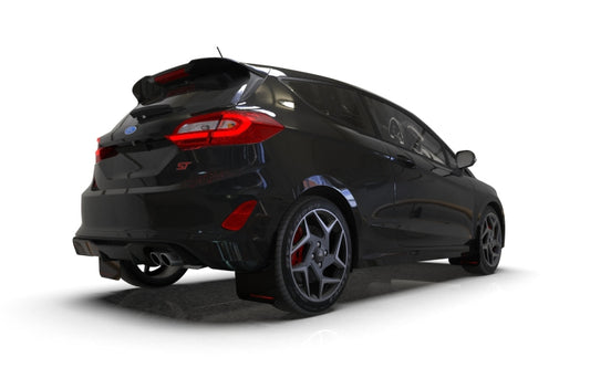 Rally Armor 18-22 Ford Fiesta ST MK8 Black UR Mud Flap w/ Orange Logo