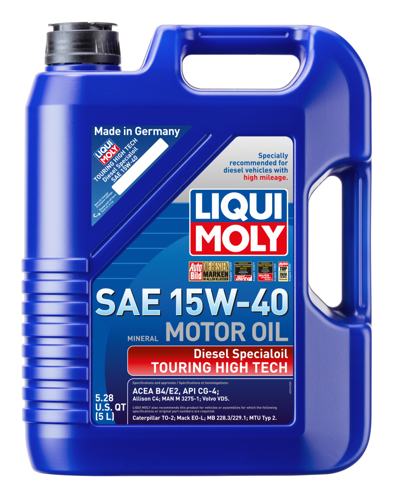 LIQUI MOLY 5L Touring High Tech Diesel Special Motor Oil 15W40