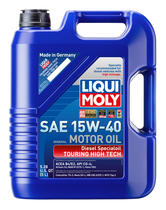 LIQUI MOLY 5L Touring High Tech Diesel Special Motor Oil 15W40