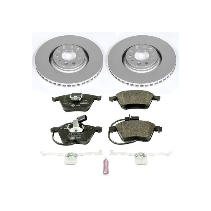 Power Stop 05-09 Audi A4 Front Euro-Stop Brake Kit