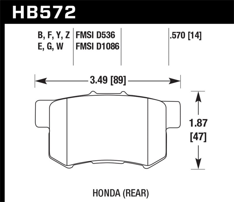 Hawk LTS Street Brake Pads