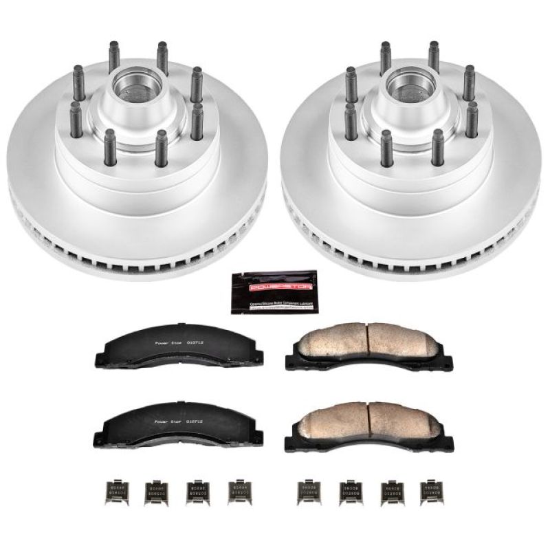 Power Stop 08-14 Ford E-150 Front Z17 Evolution Geomet Coated Brake Kit