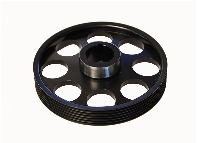 Torque Solution Lightweight Crank Pulley (Black): Hyundai Genesis Coupe 3.8 2010+