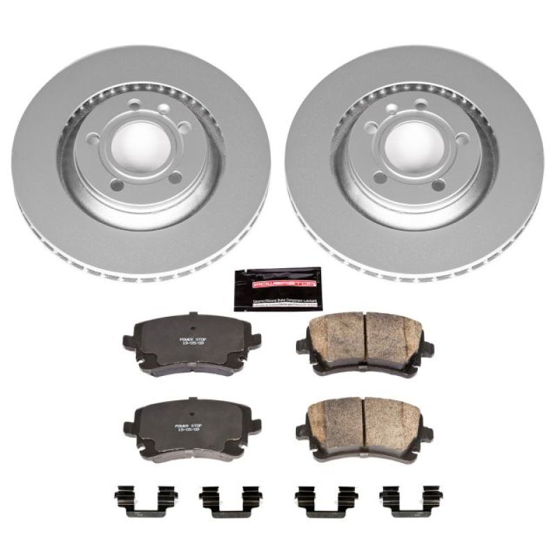 Power Stop 04-09 Audi S4 Rear Z23 Evolution Sport Coated Brake Kit