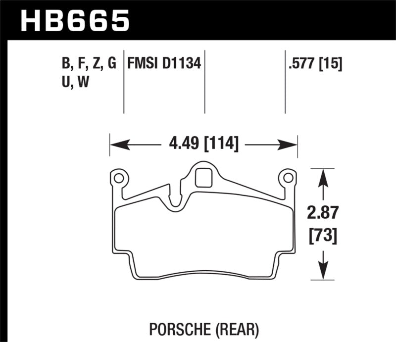 Hawk 05-16 Porsche Boxster / 07-14 Porsche Cayman DTC-70 Race Rear Brake Pads