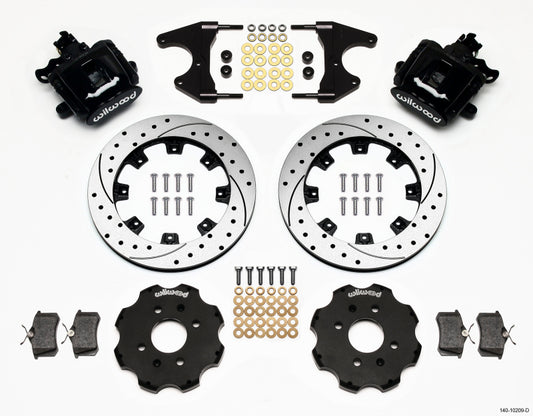 Wilwood Combination Parking Brake Rear Kit 12.19in Drilled Civic / Integra Drum 2.46 Hub Offset