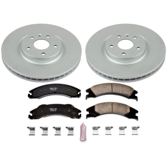 Power Stop 08-19 Ford E-350 Super Duty Rear Z17 Evolution Geomet Coated Brake Kit